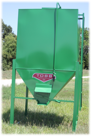 Green 3 Ton Bulk Feed Bin