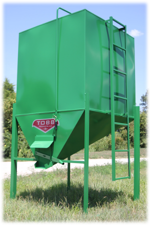 Green 3 Ton Bulk Grain Bin